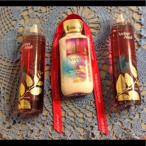 NWT Bath&BodyWorks Amber Blush body wash and mist